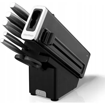 Kuchyňský nůž NINJA Foodi BLOK NA NOŽE 5 NOŽŮ NŮŽKY SADA S VESTAVĚNÝM BROUSEM