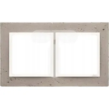 vypínač Dvojitý Rámeček Kontakt-simon šedý