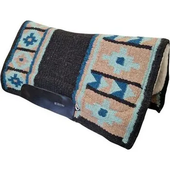 Westernová deka Burioni Showpad s vlnou, petrolejová