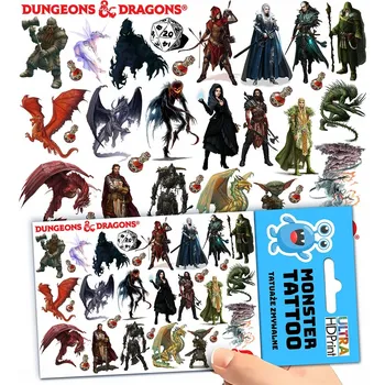 Odstranitelné tetování Filmová a herní nálepka na tetování Dětské vodní tetování Omyvatelné k narozeninám Dárek Dočasný dárek pro děti Originální opakovaně použitelné Spousta Vzorů