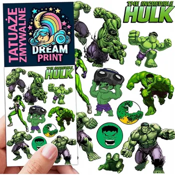 Odstranitelné tetování Filmová a herní nálepka na tetování Dětské vodní tetování Omyvatelné k narozeninám Dárek Dočasný dárek pro děti Originální opakovaně použitelné Spousta Vzorů