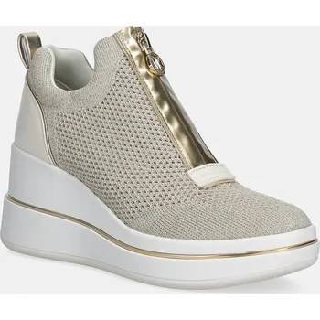 Dámské tenisky Tenisky MICHAEL Michael Kors Emmy Wedge Zip Slip On dámské, béžová barva, 43R6EMFP4D.740 01X, EUR 39