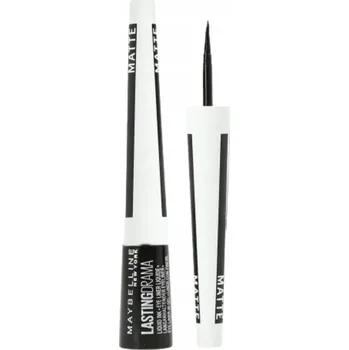 Oční linky Maybelline Master Ink Matte oční linky s štětečkem 10 Charcoal Black 9g