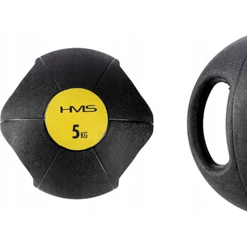 Medicinbal Medicimbal s dvojitou rukojetí 5KG HMS Pro cvičení Gumový Odolný Trénink