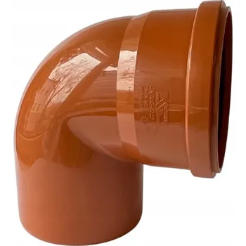 Kanalizační potrubí Oranžové kanalizační koleno fi 160 87,5° oranžové Poznaň pro venkovní kanalizaci