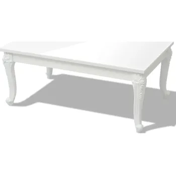 Konferenční stolek Konferenční stolek MDF bílý s vysokým leskem 100x60x42 cm