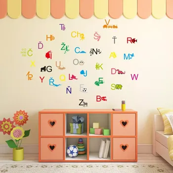 samolepka Sablio Samolepka na zeď: Abeceda