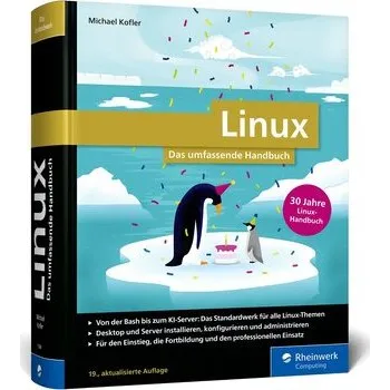 Linux - Michael Kofler [DE] (2025, Pevná, Rheinwerk Verlag)