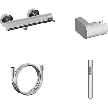 Vodovodní baterie Ravak ES 032.00CR.+S Sprchová nástěnná baterie se sprchovým setem, Chrome