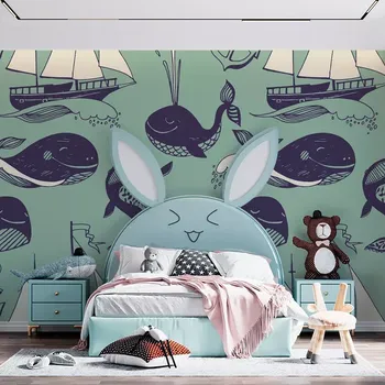 Tapeta Sablio Tapeta Velryby - 125x75 cm