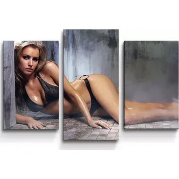 Obraz Sablio Obraz - 3-dílný Sexy žena - 75x50 cm