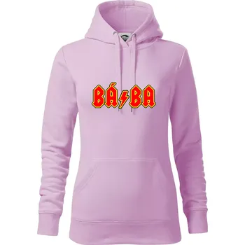 Dámská mikina Rocková rodina - babička (bába) - Mikina dámská Cape s kapucí - S ( Orchid )