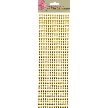 samolepka Nálepky Krystalky 6mm, zlaté