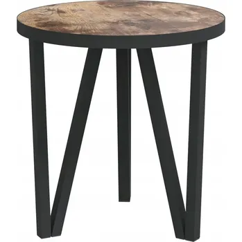 Konferenční stolek Konferenční stolek Industrial 35x34 cm, černo-žlutý