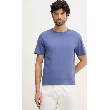 Pánské tričko Bavlněné tričko Hackett London pánské, modrá barva, HM5000056 95X, vel. L