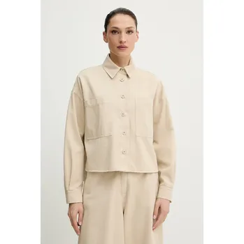 Bavlněná košile Weekend Max Mara RADENTE 2615111081600 béžová 08X, vel. 38