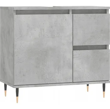 Komoda Koupelnová skříňka z materiálu na bázi dřeva, šedá betonu