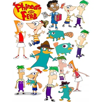 Odstranitelné tetování Smyvatelné tetovačky pro děti Fineasz a Ferb