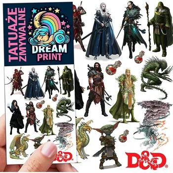 Odstranitelné tetování Filmová a herní nálepka na tetování Dětské vodní tetování Omyvatelné k narozeninám Dárek Dočasný dárek pro děti Originální opakovaně použitelné Spousta Vzorů