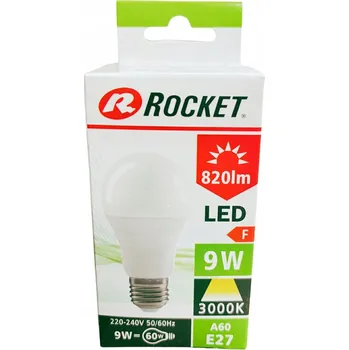 Žárovka Led žárovka Kulová svíčka 9W E27 Rocket Leviatan Teplá Barva Spectrum