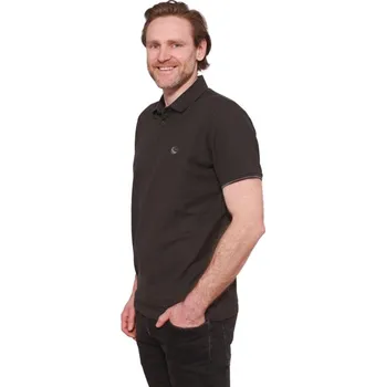 Pánská košile Polokošile krátký rukáv DOBRAK NV tm.šedá 4XL