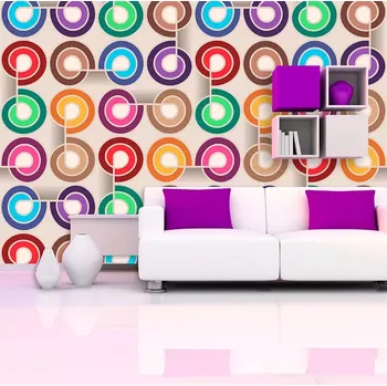 Tapeta Sablio Tapeta Barevné spirály - 336x220 cm