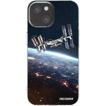 Pouzdro na mobilní telefon Picasee silikonový průhledný obal pro Apple iPhone 15 - Station