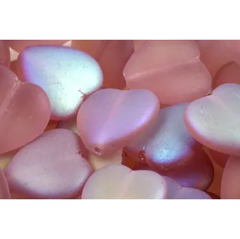 Dětské navlékací korálky Korálky Srdíčka č.5938 (15x16mm)