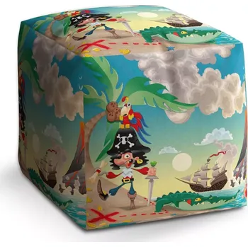 Taburet Sablio Taburet Cube Pirát: 40x40x40 cm