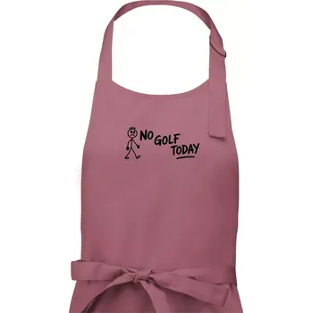 Kuchyňská zástěra No Golf Today - Pánská zástěra na vaření - Univerzální velikost ( Starorůžová )