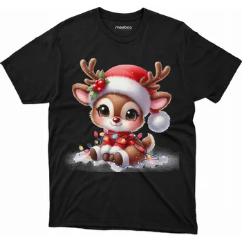 Meeboo dětské tričko černé bavlna velikost 92