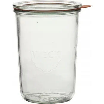 Zavařovací sklenice Zavařovací sklenice 750 ml, víčko těsnění svorky Weck (4 ks)