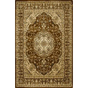 Koberec KOBEREC S VZOREM DO OBÝVACÍHO POKOJE, HUSTÝ, SILNÝ VLAS, KRÉMOVÁ BÉŽOVÁ SUPER ROSE 140x190 cm