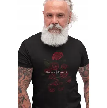Pánské tričko PALAYE ROYALE TRIČKO S POTISKEM T-SHIRT ČERNÉ PÁNSKÉ pro něj rock L