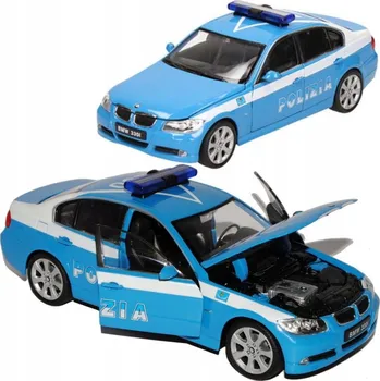 autíčko BMW 330i policie 1:24 model Welly 22465
