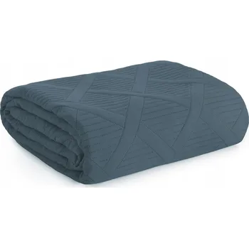 Přehoz na lůžko Přehoz na postel Eurofirany polyester 200 cm x 220 cm modrý