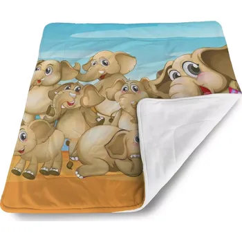 deka Sablio Deka pro miminko Sloni - 80x100 cm