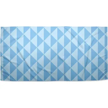 Osuška Sablio Ručník Modré obrácené pyramidy - 30x50 cm