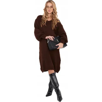Dámské šaty Šaty Dámská svetrová Midi Pletená Oversize