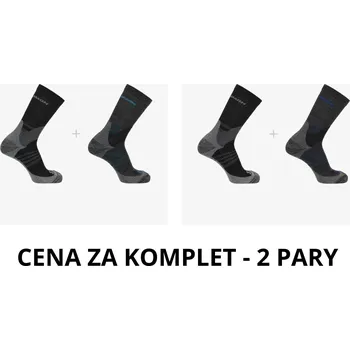 2x Ponožky ponožky SALOMON X ULTRA ACCESS CREW Merino vlna 45-47