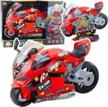 Motocykl do rozkręcania 2w1 DIY światło dźwięk