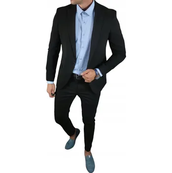 Pánský oblek Pánský oblek dvoudílný komplet černý DJG06 - 50