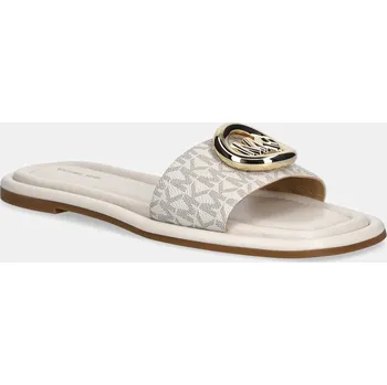 Dámské pantofle Pantofle MICHAEL Michael Kors Milan Slide dámské, béžová barva, 40F5MLFS1B.150 01X, EUR 37