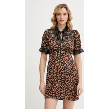 Dámské šaty Šaty Never Fully Dressed Cherry Mini Lyla NFDDR3246 hnědá 88X, vel. S