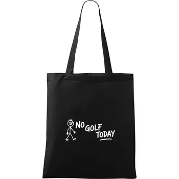 No Golf Today - Taška bavlněná - 42 x 38 cm ( Černá )