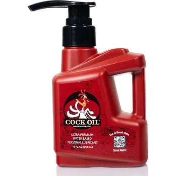 Lubrikační gel Cock Oil Water Based Lubricant Plastic Bottle with Pump 296ml