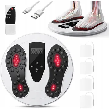 Masážní přístroj ELEKTRICKÝ MASÉR NA NOHY TERAPIE INFRAČERVENÝM SVĚTLEM PROTI BOLESTI 10 REŽIMŮ