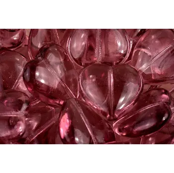 Dětské navlékací korálky Korálky Srdíčka č.5931 (15x16mm)