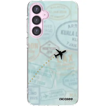 Pouzdro na mobilní telefon Picasee silikonový průhledný obal pro Samsung Galaxy A55 5G A556B - FLIGHT PATH