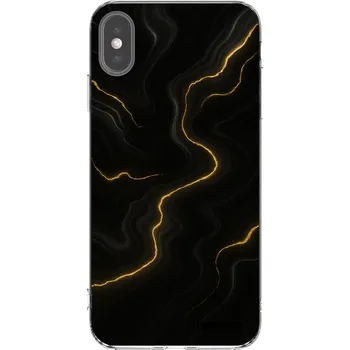 Pouzdro na mobilní telefon Picasee silikonový průhledný obal pro Apple iPhone XS Max - Thunder